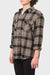 Men's Brixton Bowery L/S Flannel in Black/Charcoal/Oatmeal