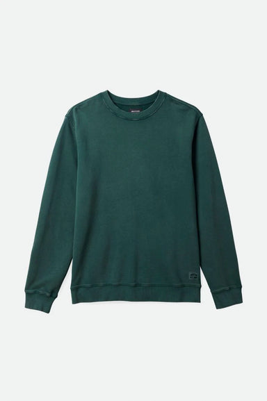 Men's Brixton Vintage Reserve Crew Sweater in Trekking Green