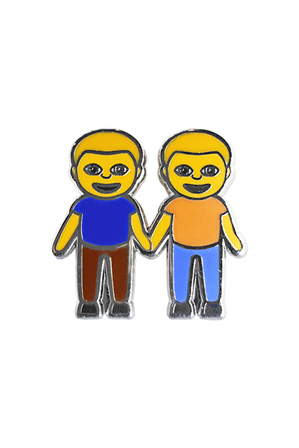 Boy and Boy Emoji Lapel Pin