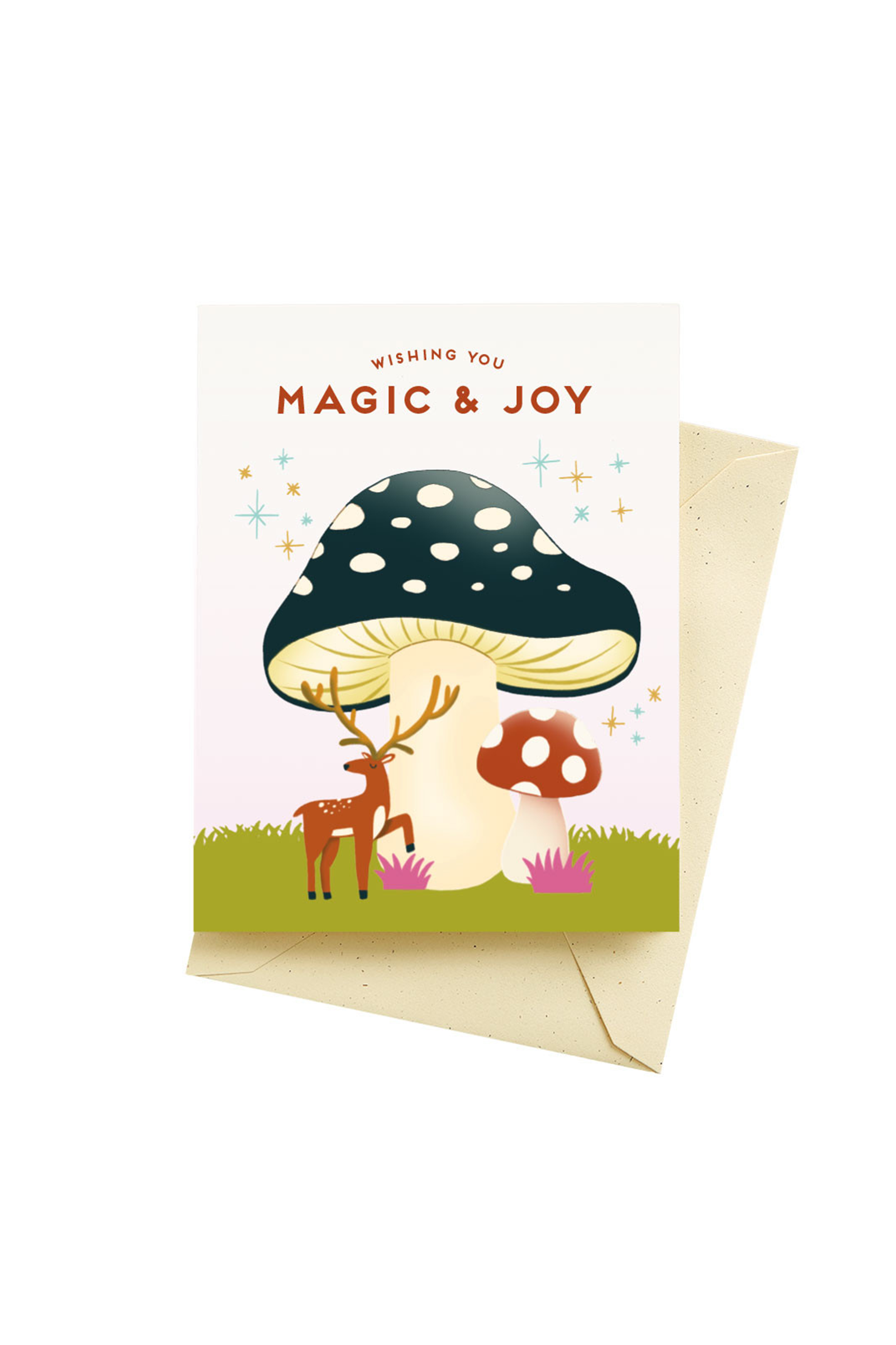 Magic Mushroom Holiday Card