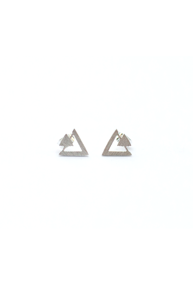 Open Triangle Stud Earring - Philistine