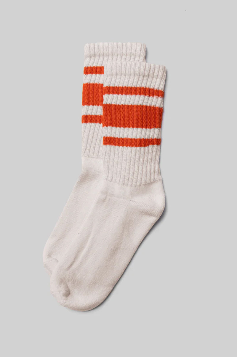 Mono Stripe Crew in Orange