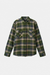 Men's Brixton Bowery Flannel in Cyprus Green/Washed Navy