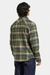 Men's Brixton Bowery Flannel in Cyprus Green/Washed Navy