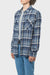 Men's Brixton Bowery L/S Flannel in Blue & Beige