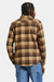 Men's Brixton Bowery Flannel in Tiger's Eye/Pinecone Brown