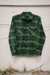 Men's Brixton Bowery Heavyweight Flannel in Cypress Green & Black