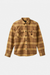 Men's Brixton Bowery Heavyweight Flannel in Yellow & Brown