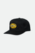 Brixton Dragway MP Snapback in Black