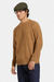 Men's Brixton Jacques Waffle Knit Sweater in Tiger's Eye