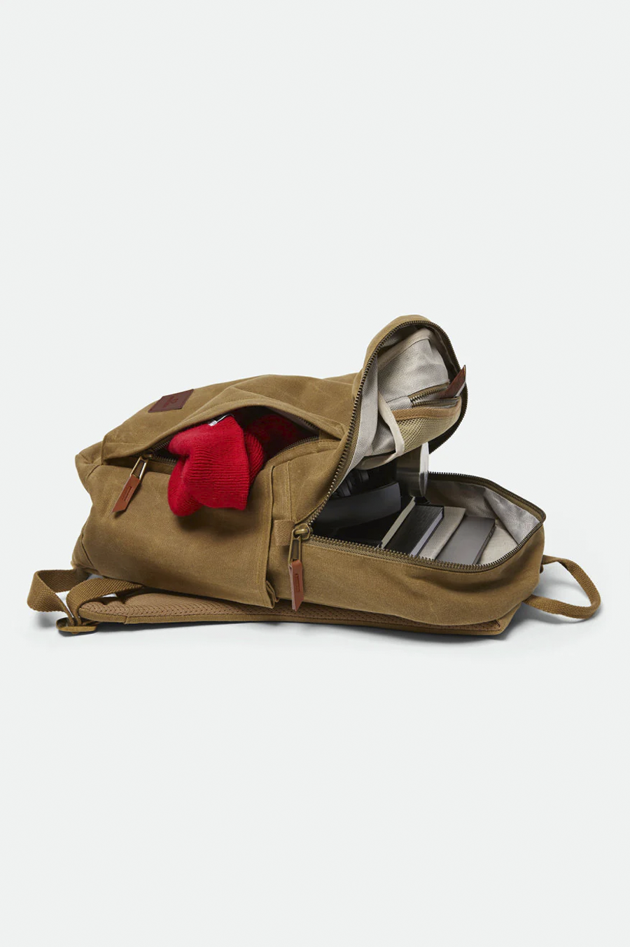 Brixton Traveler Backpack in Olive Brown