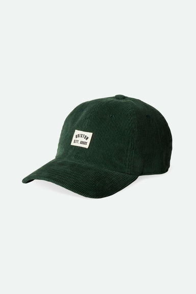 Brixton Woodburn LP Adjustable Cap in Emerald Cord