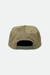 Brixton Grade HP Snapback in Olive Surplus