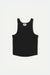 Women's Brixton Organic Rib High Neck Tank in Black