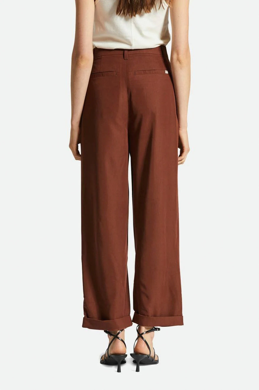 Women's Brixton Victory Trouser Pant in Sepia