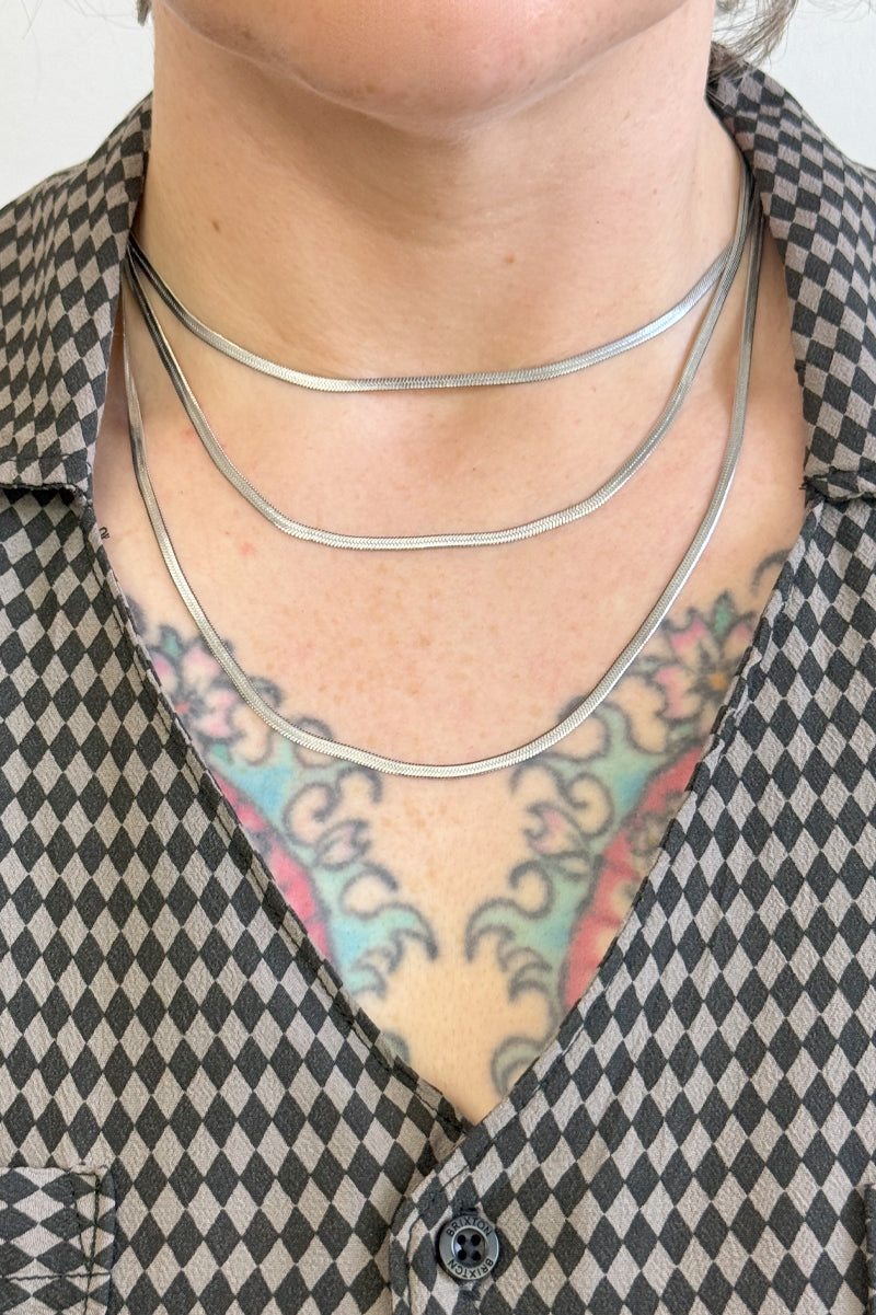 Delicate Snake Chain in Silver