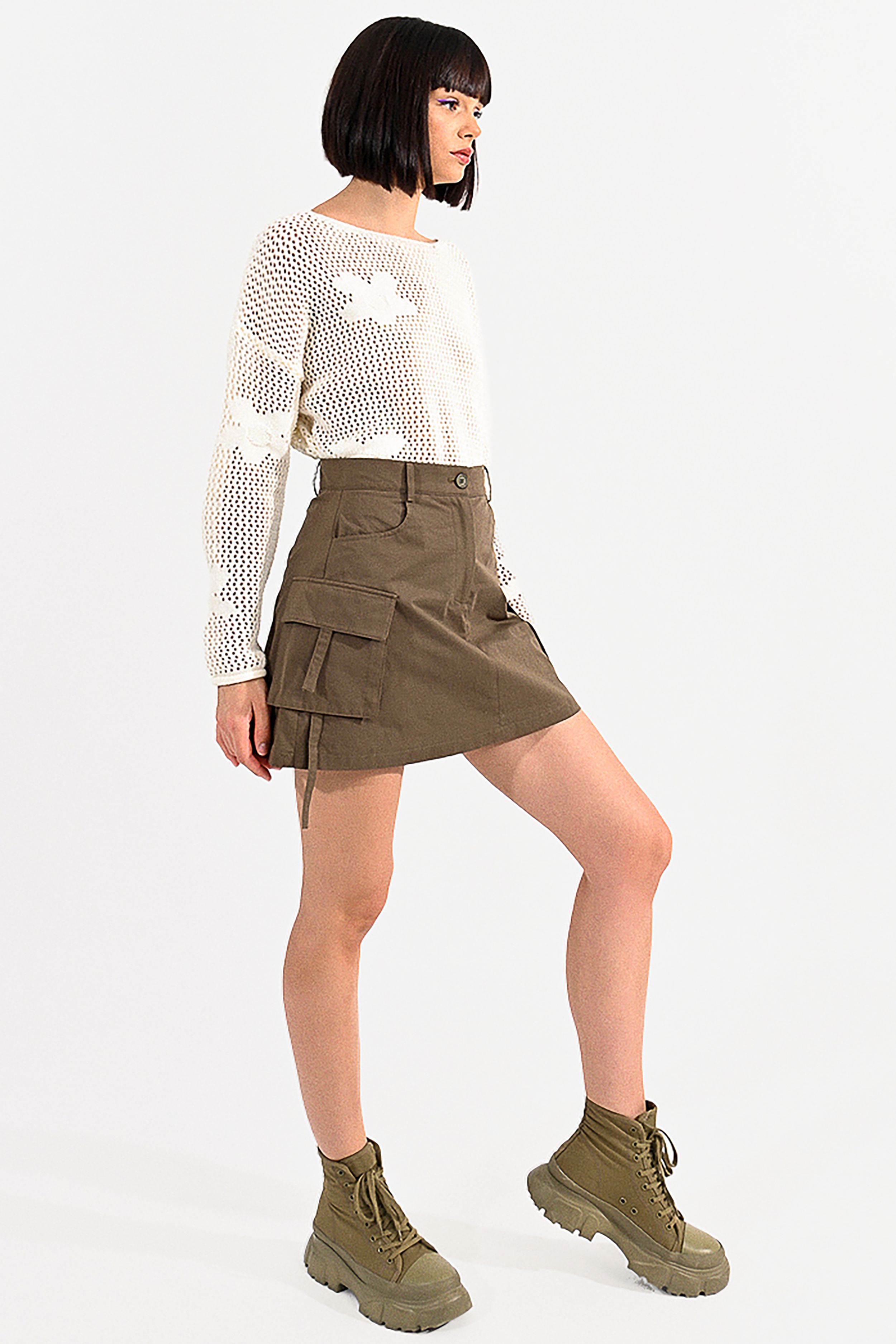 Della Cargo Mini Skirt