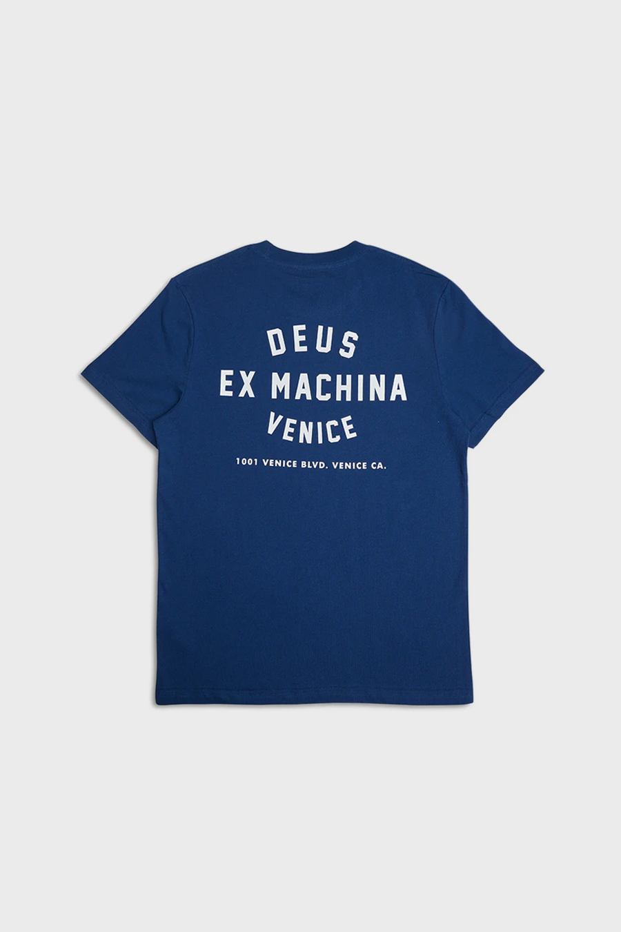 Men's Deus Ex Machina Venice Skull Tee in Mechanic Blue