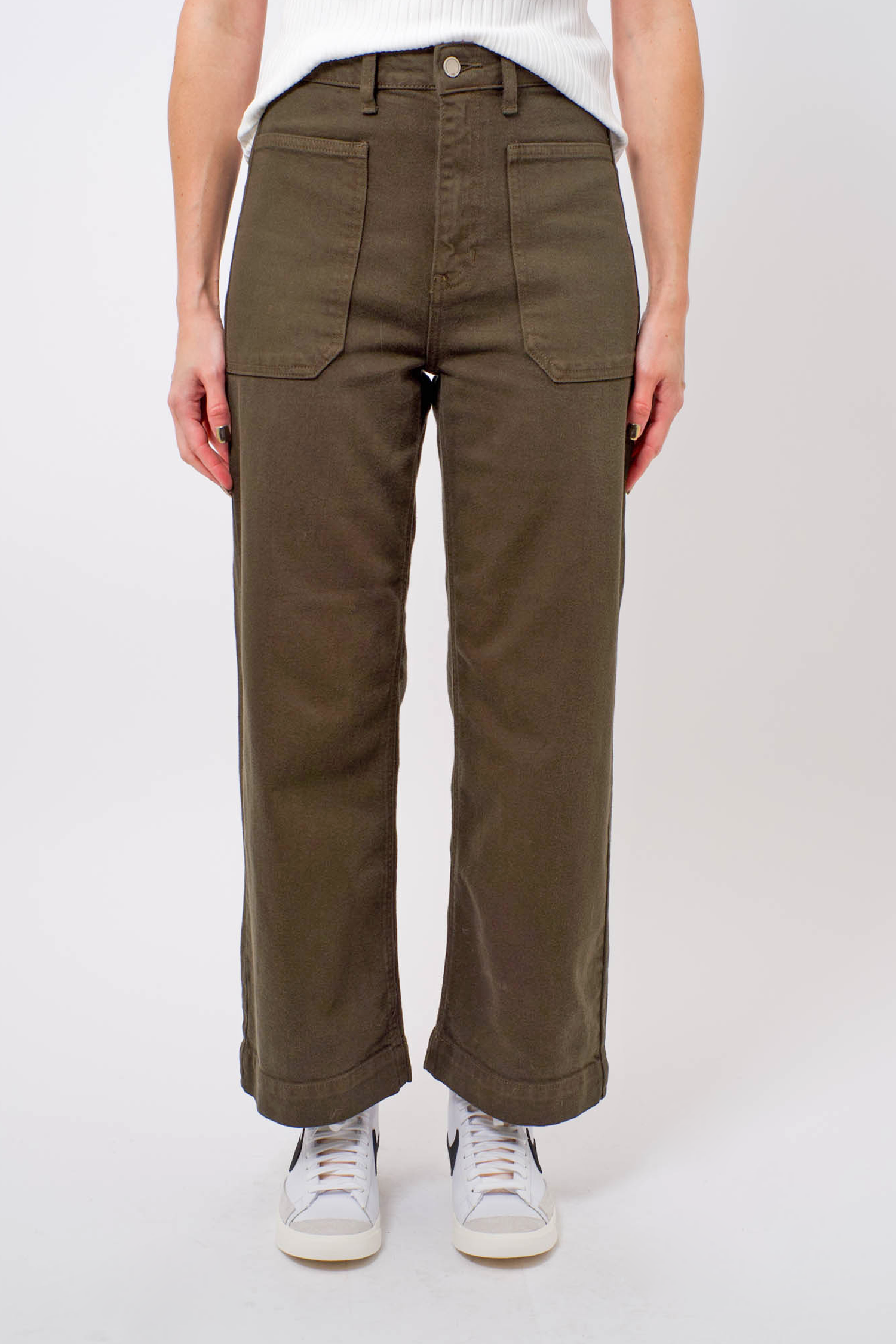 Eve Utility Jean in Dark Olive