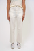 Women's Just Black Denim High Rise Utility Wide Leg in Off White