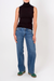 Women's Just Black Denim Low Rise Baggy in Medium Wash