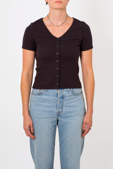 Women's Levi's Muse SS Tee in Caviar