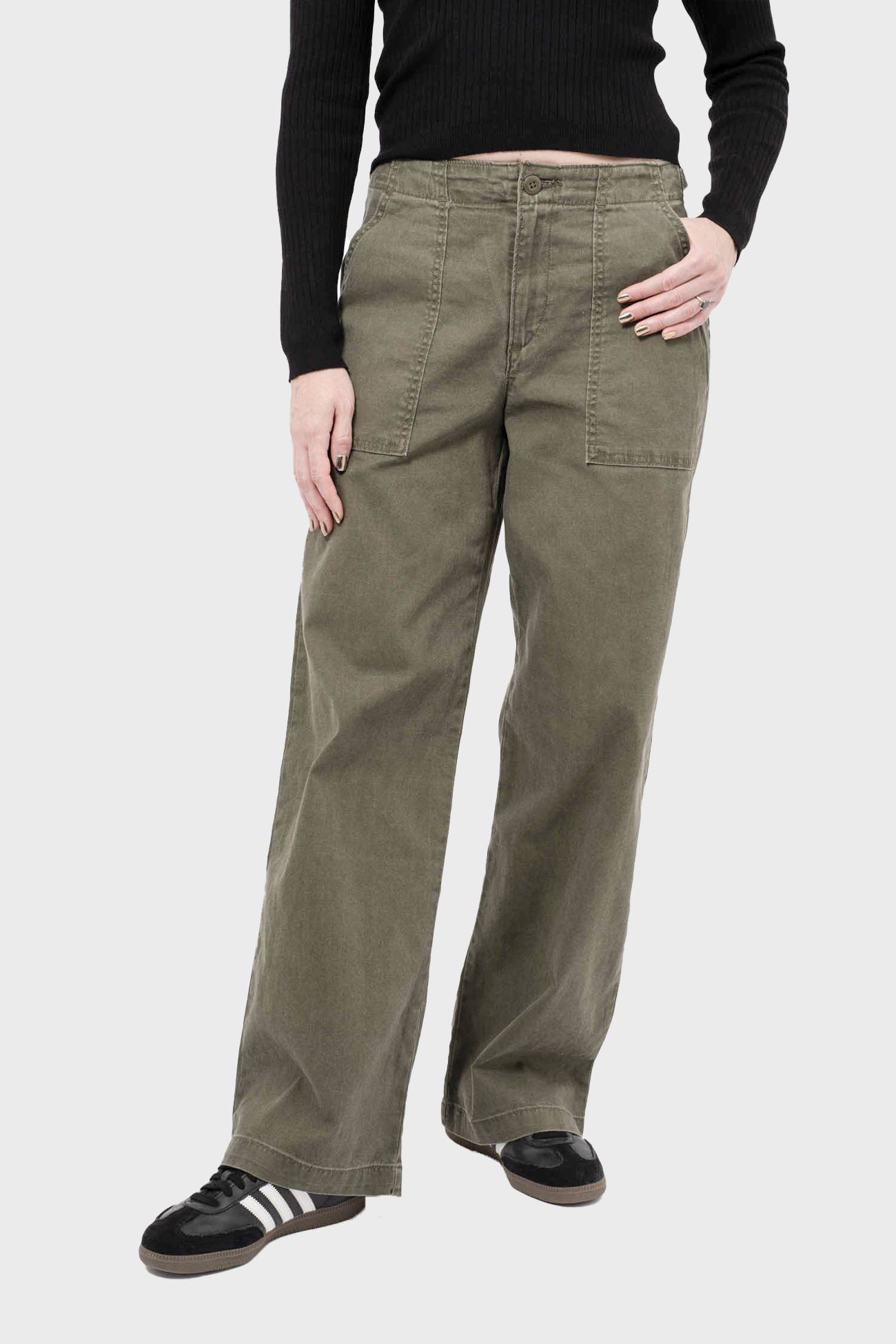 Women's Levi's Surplus Straight in Olive Night