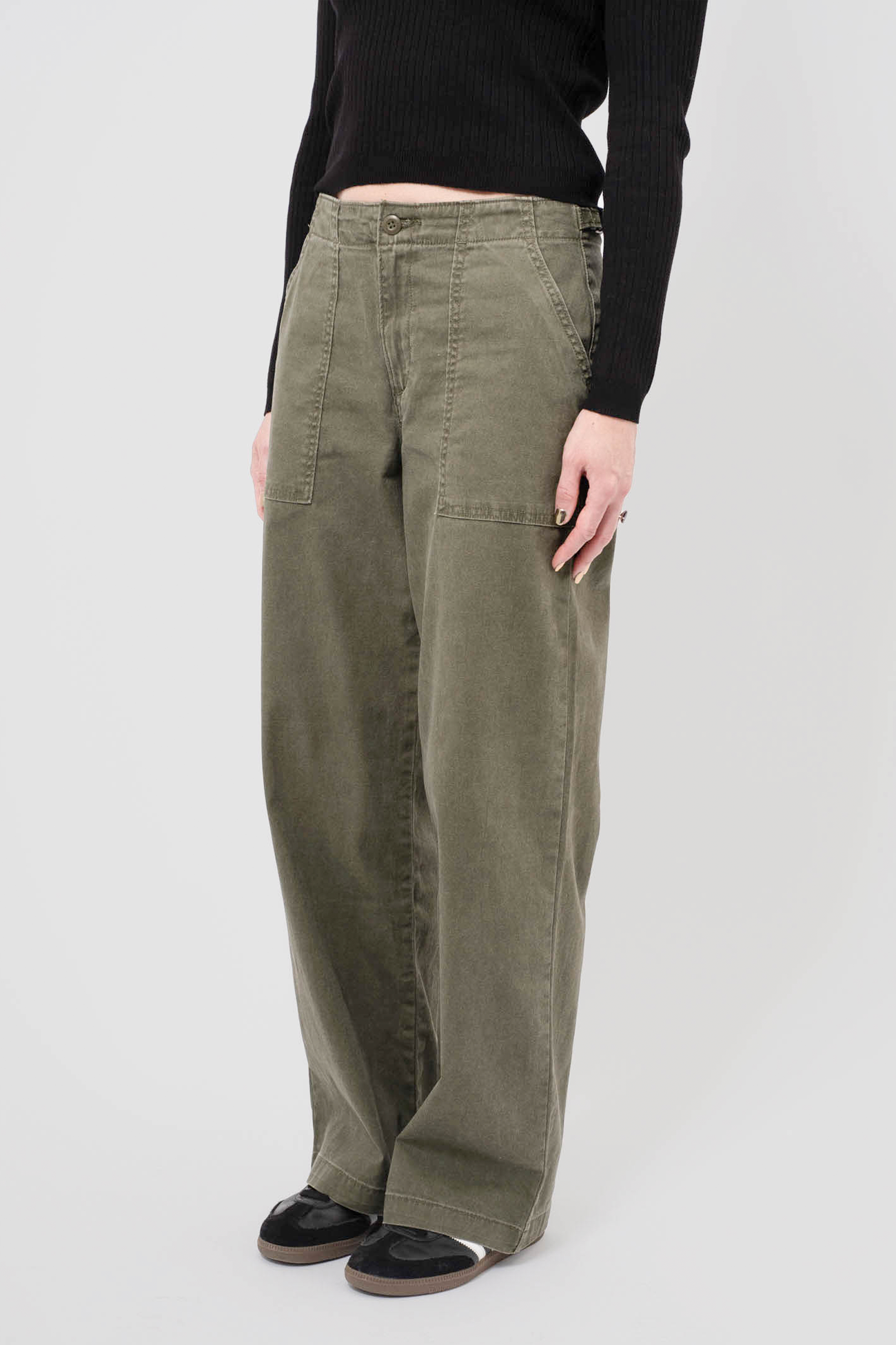 Women's Levi's Surplus Straight in Olive Night