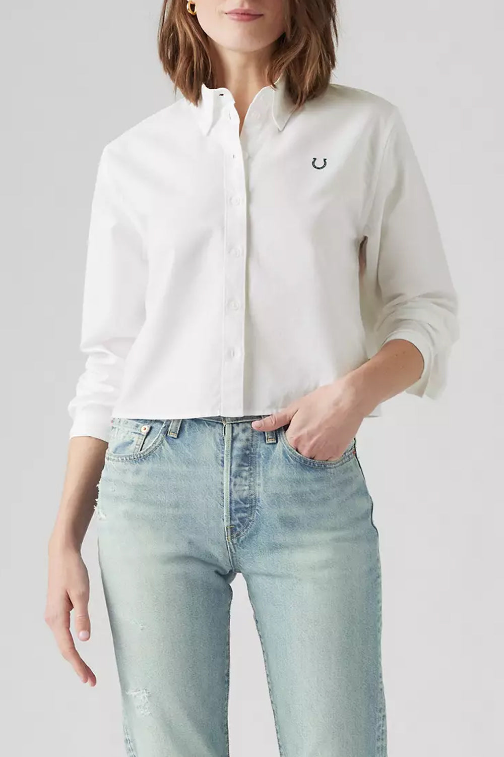 Women's Levi's Jody Shirt in Bright White