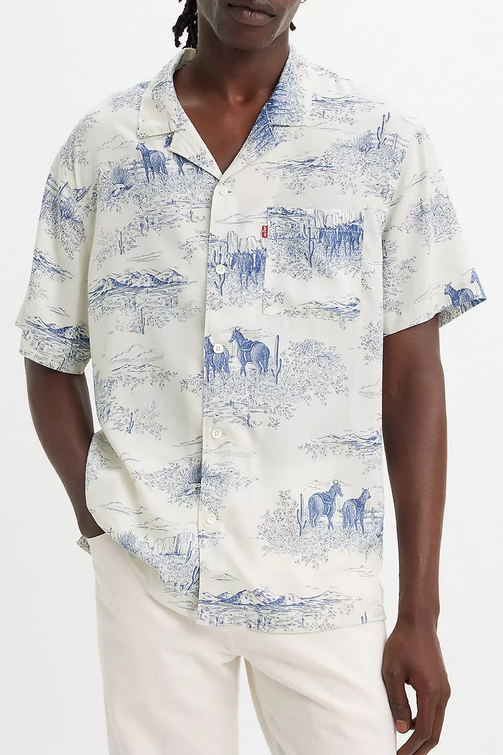 Men's Levi's The Sunset Camp Shirt in Western Toile