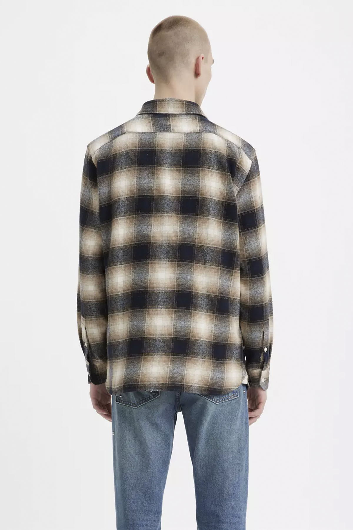 Jackson Worker in James Plaid Sunny Cream