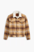 Men's Levi's Plaid Type 3 Sherpa Trucker in Westin Curry