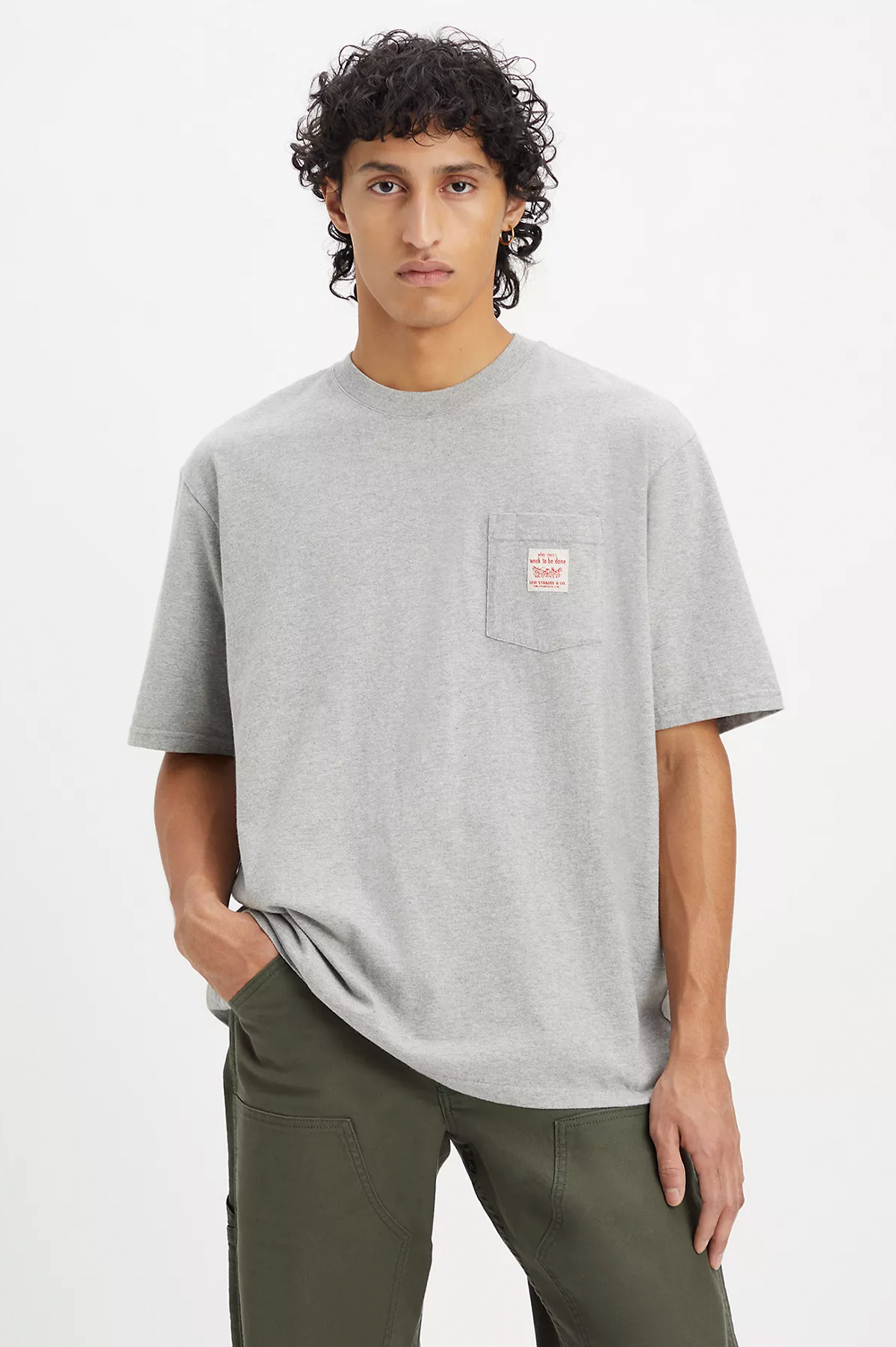 SS Workwear Tee in Mid Tone Grey