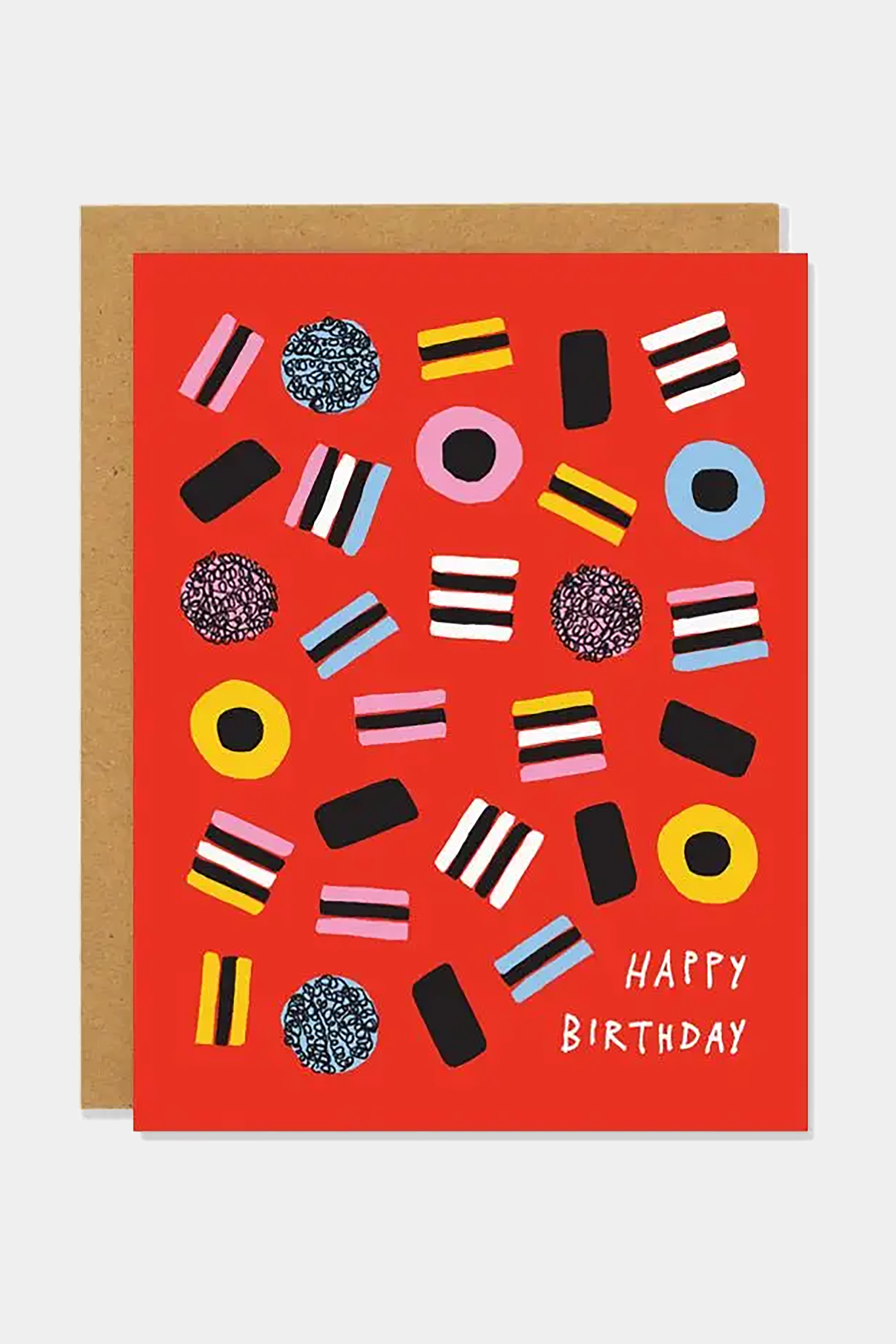 Liquorice Birthday Card