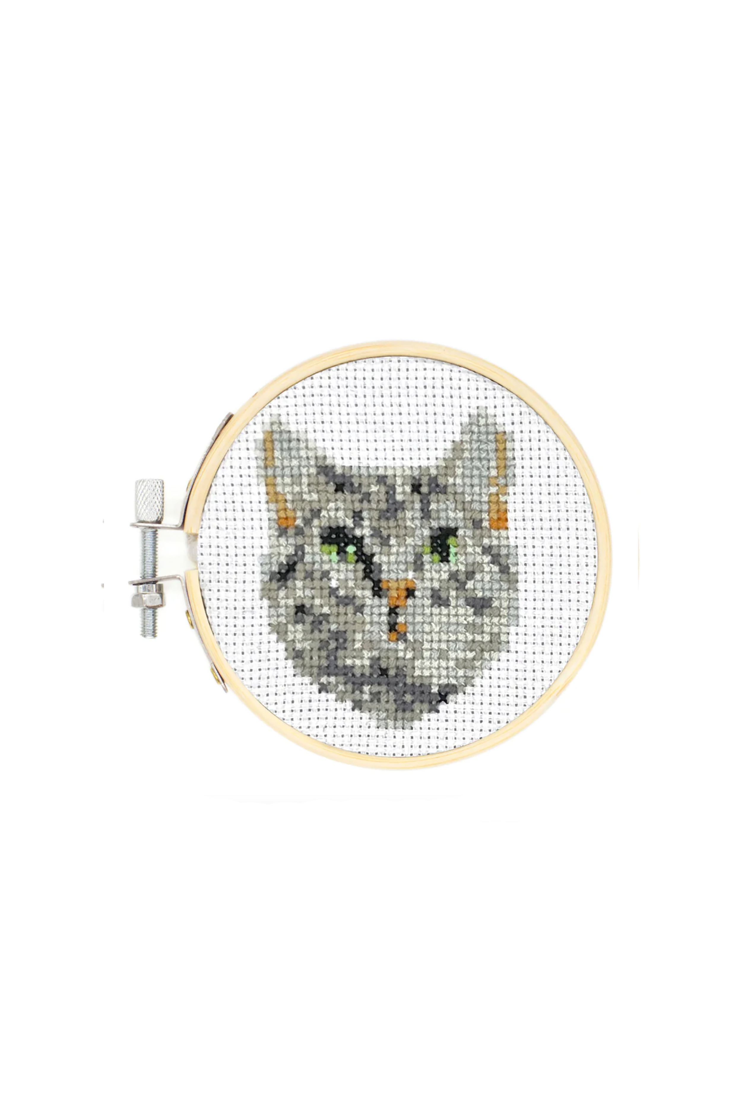 Mini Cross Stitch Cat Embroidery Kit