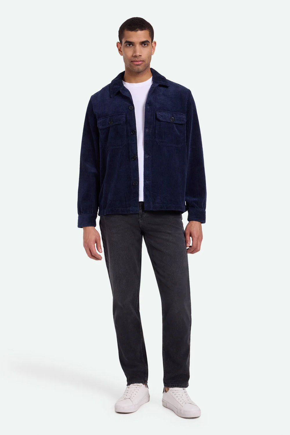 Men's Minimum Kaison Overshirt in Navy Blazer