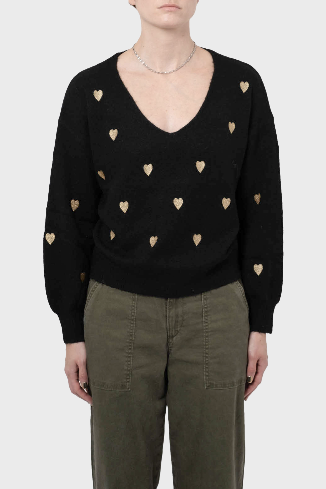 Women's Molly Bracken Embroidered Heart Knit