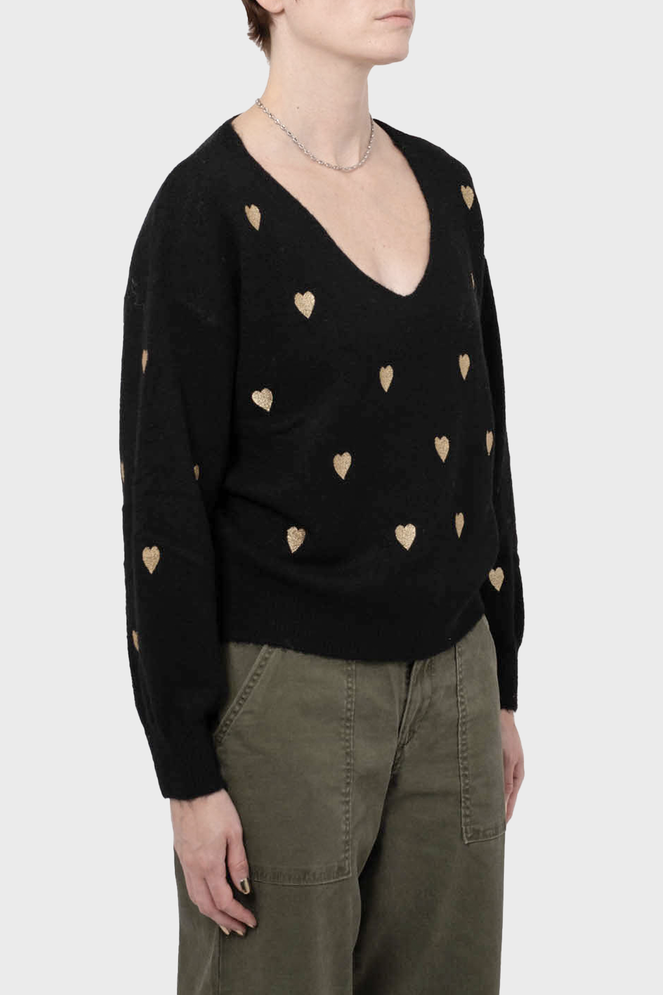 Women's Molly Bracken Embroidered Heart Knit