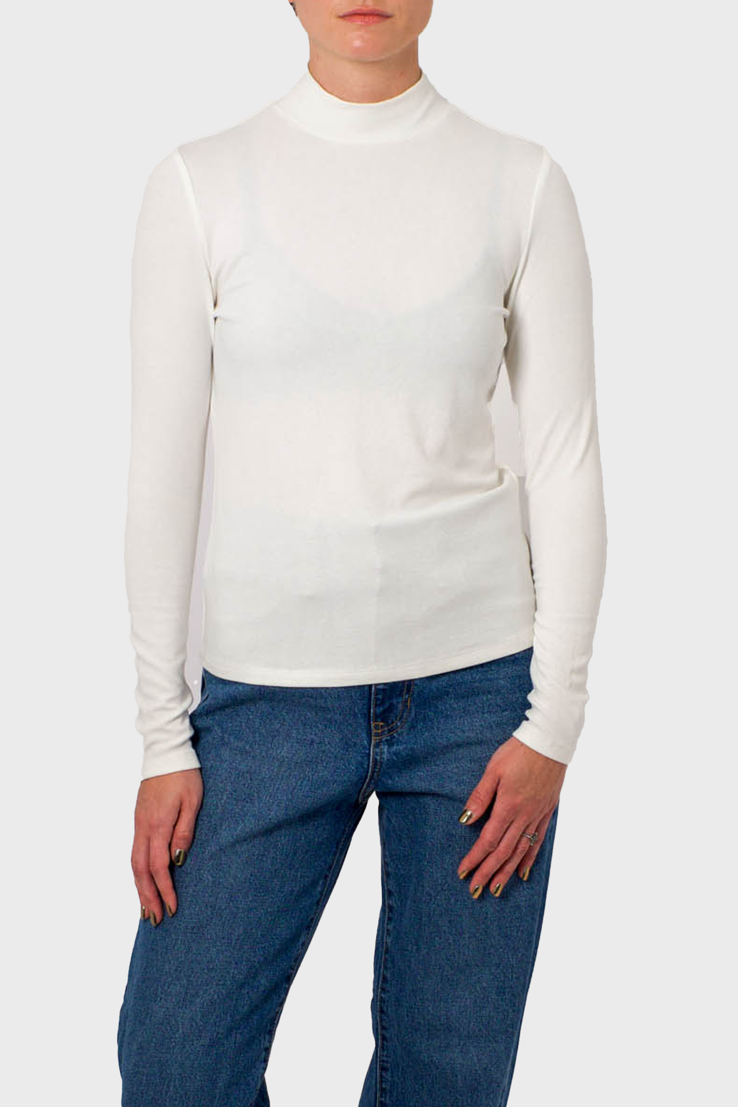 Essential Turtleneck in White