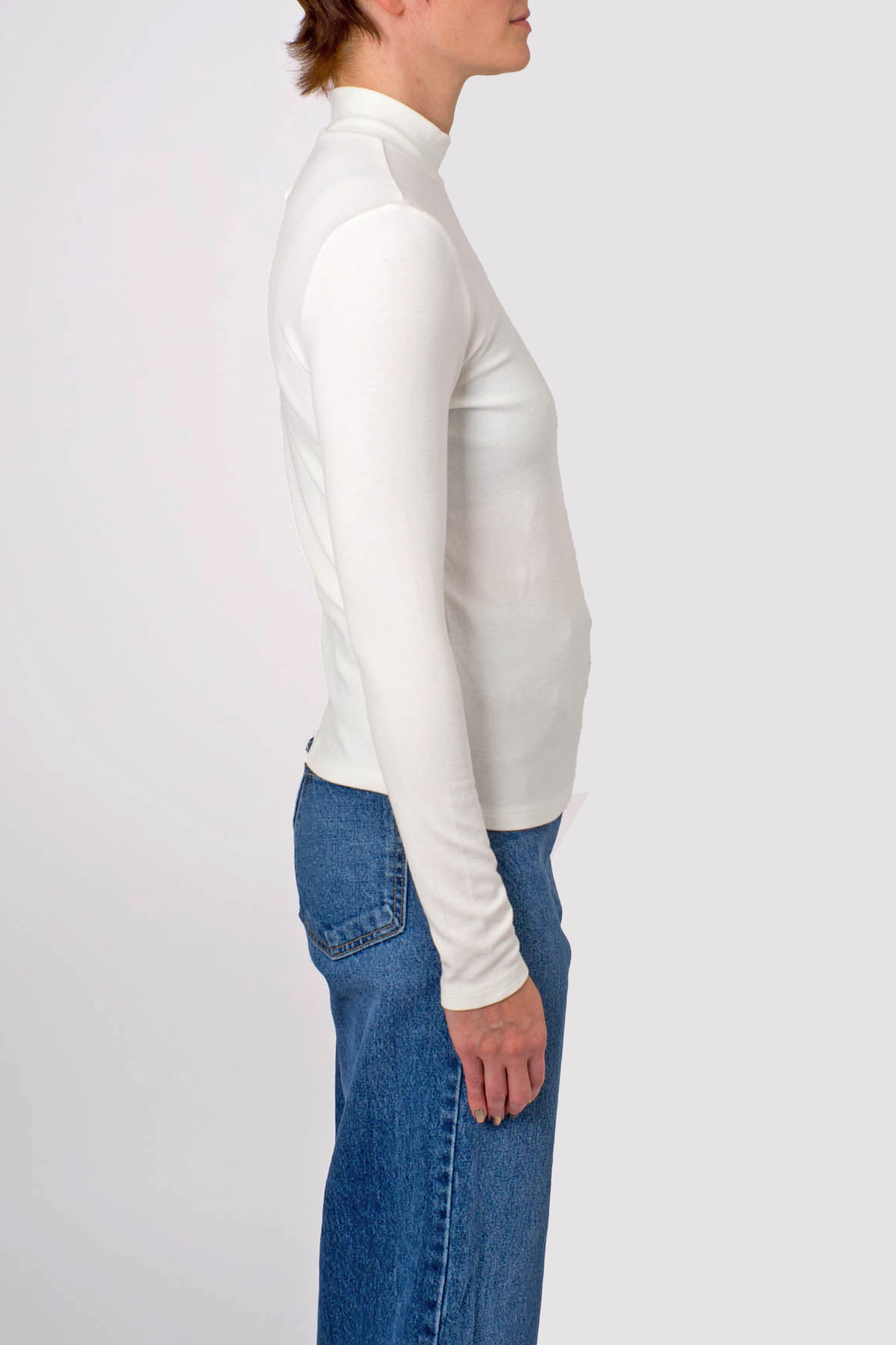 Women's Molly Bracken Essential Turtleneck in White