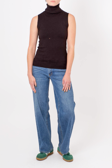 Women's Molly Bracken Layering Turtleneck Tank in Black