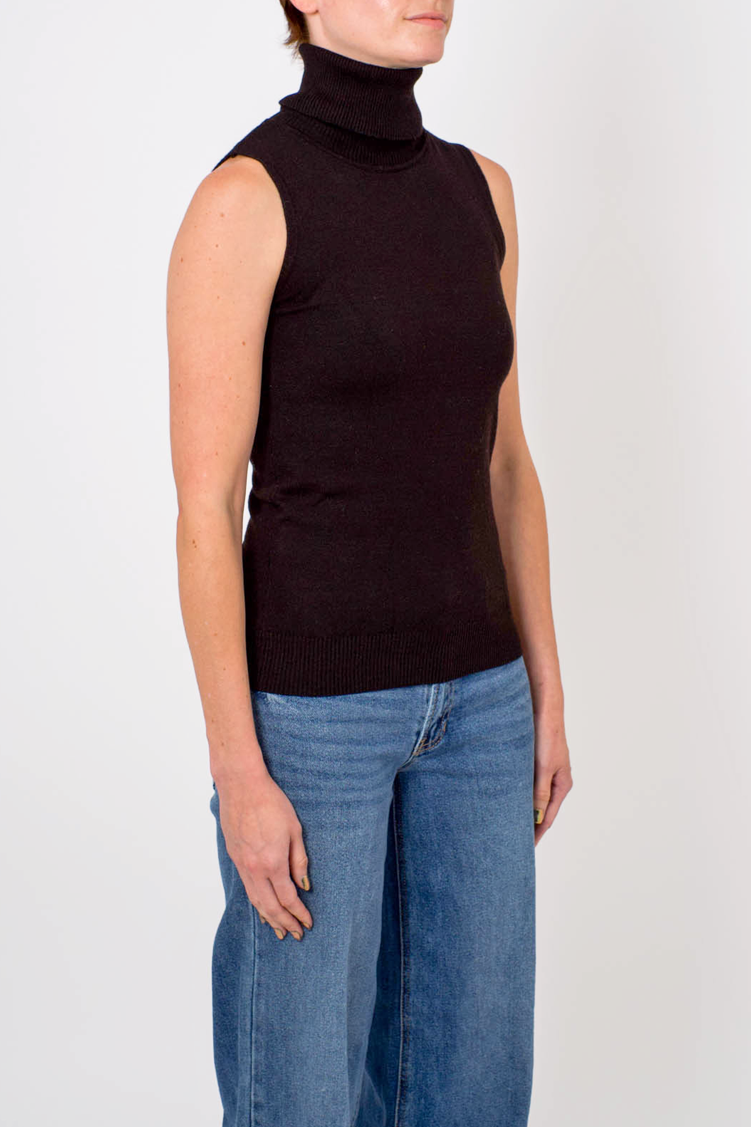 Women's Molly Bracken Layering Turtleneck Tank in Black