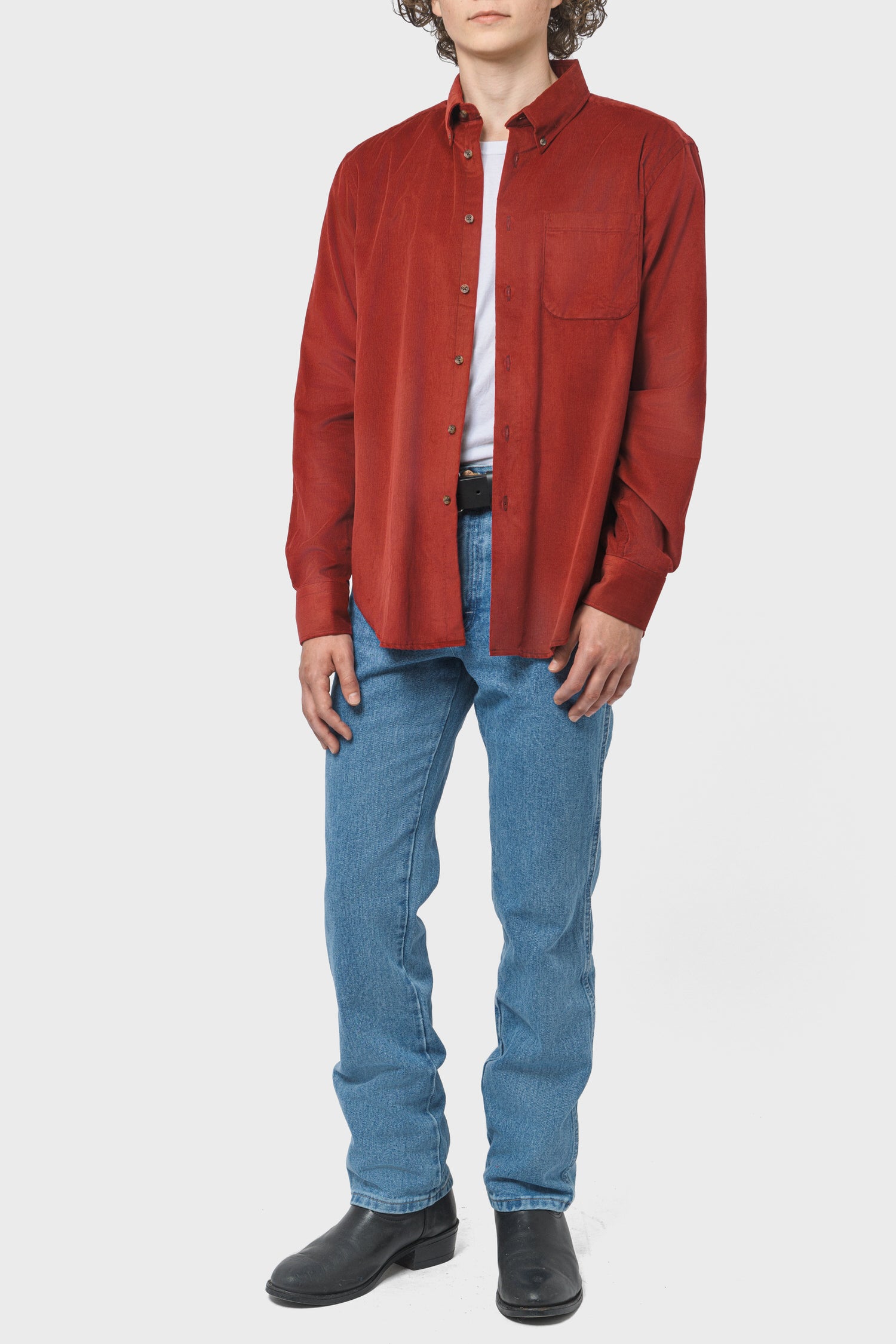 Men's Naked & Famous Denim Easy Shirt in Cotton Dyed Corduroy