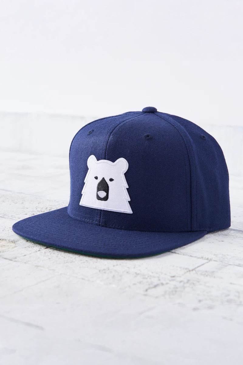 North Standard Polar Bear Snapback in Navy