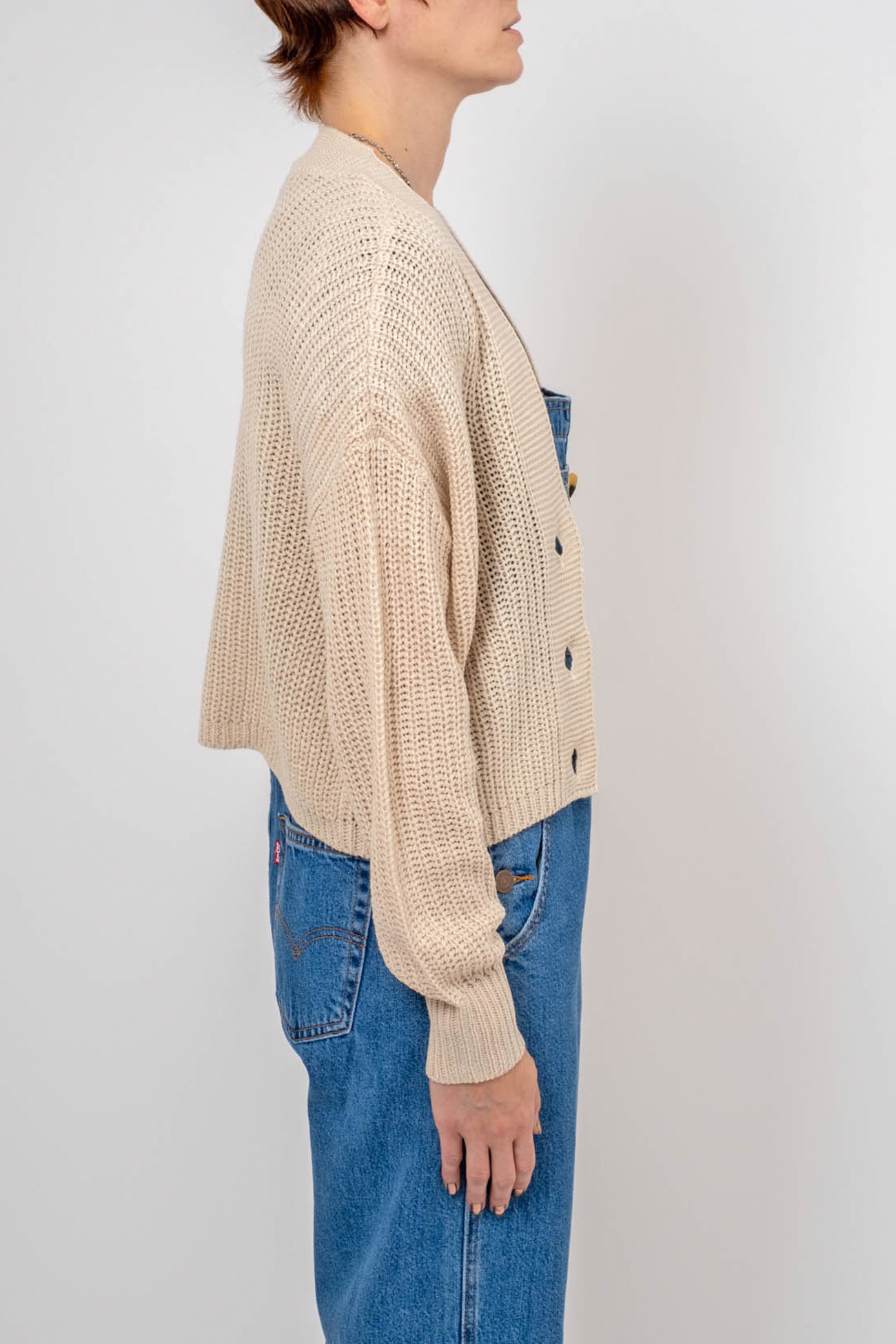 Women's Only Nice Cardigan in Pumice Stone