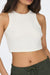 Women's Vilma Crop Tank in White