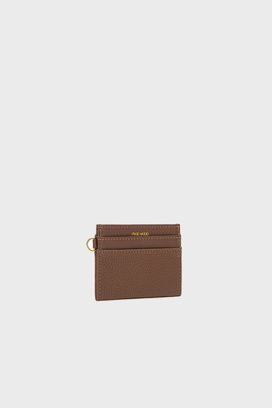 Pixie Mood Alex Cardholder in Espresso Brown Pebbled