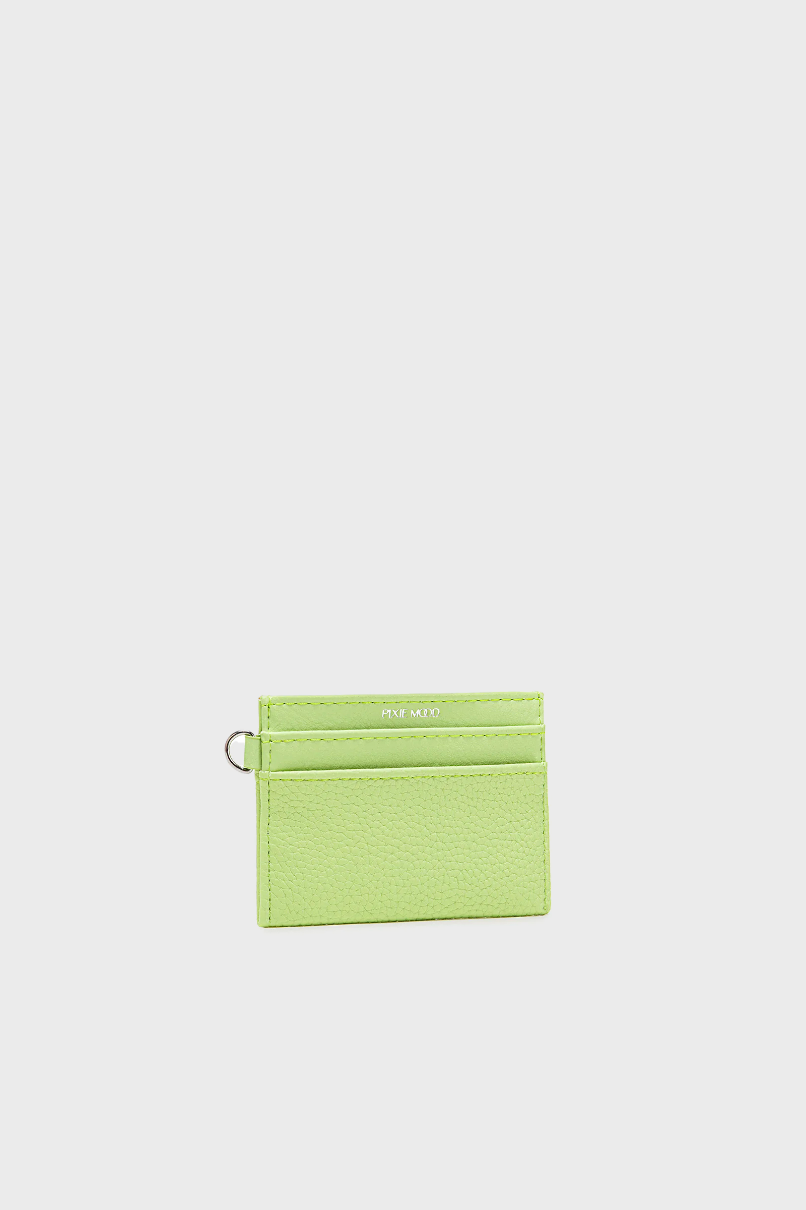 Pixie Mood Alex Cardholder in Lime Pebbled