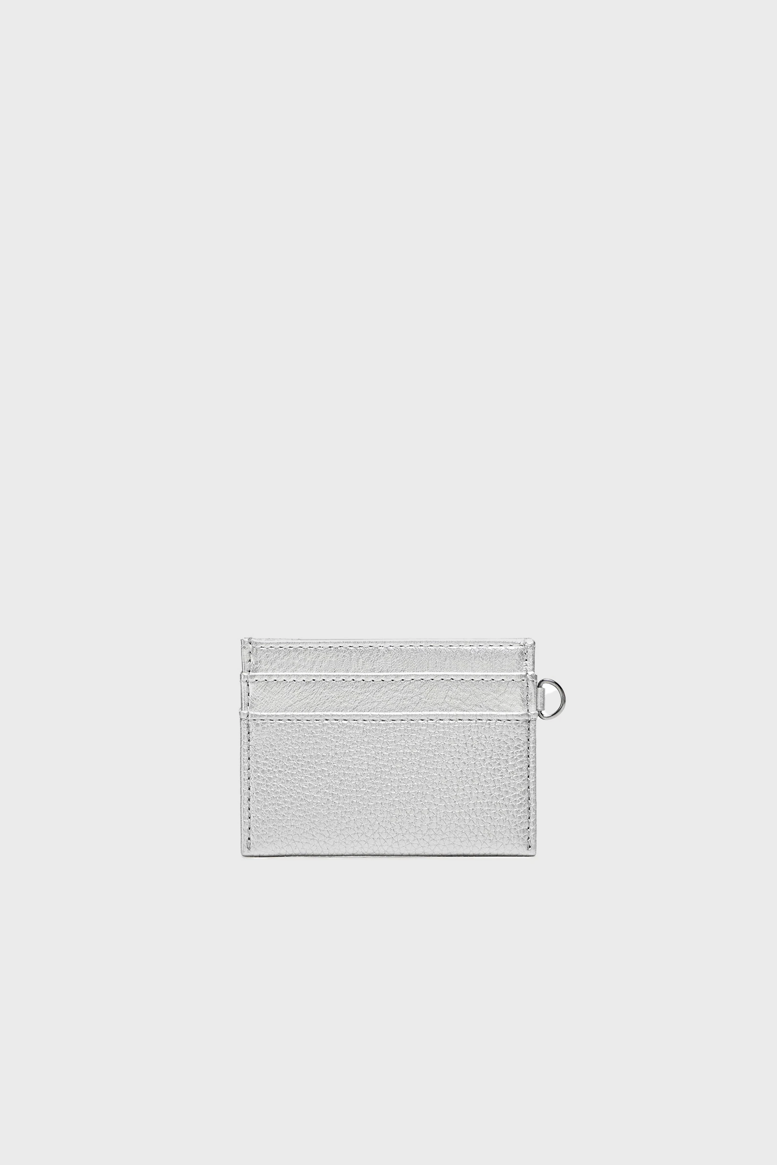 Pixie Mood Alex Cardholder in Silver Pebbled