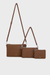 Pixie Mood Drea Pouches Set in Espresso Brown Nylon